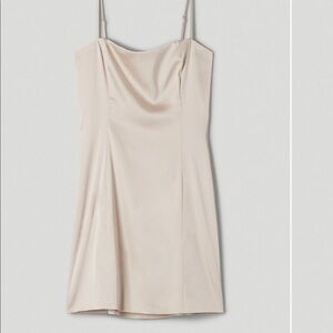 Brand new Aritzia Sunday Best Shimmer Dress Denude